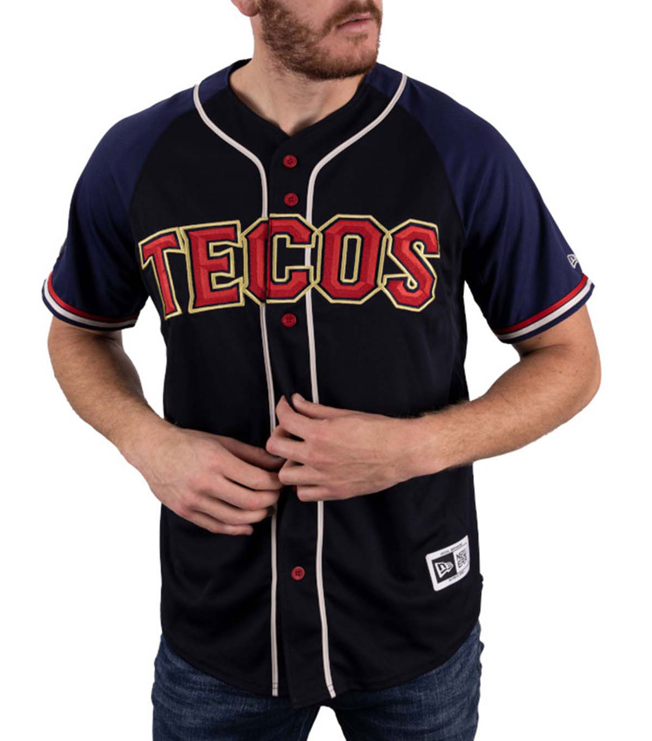 New Era Jersey Tecos manga corta Visitante para Hombre El Palacio de